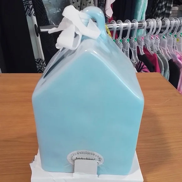 Rae Dunn Blue NEST Birdhouse NEW - Picture 5 of 8
